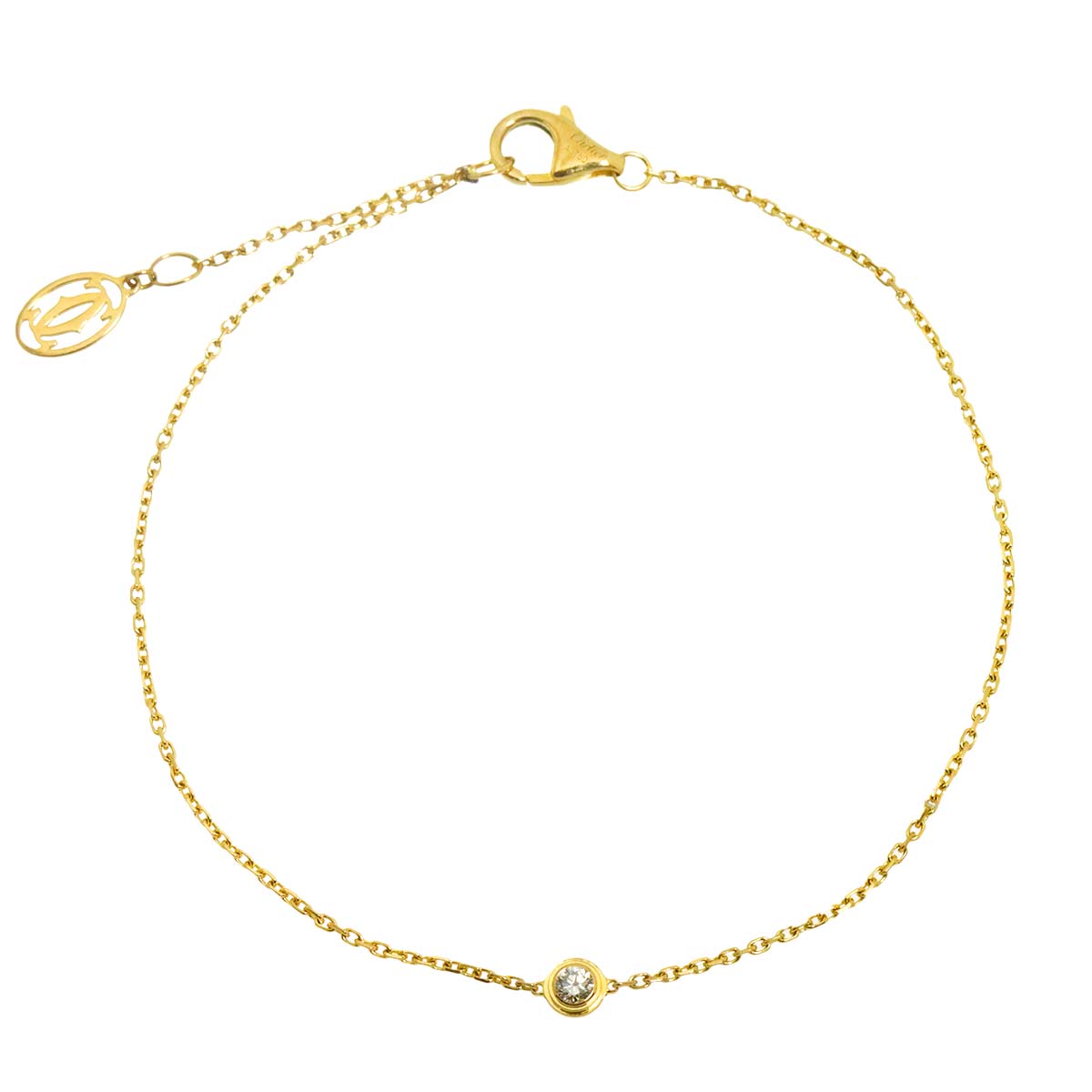d Amour Diamond Bracelet XS 18K Yellow Gold 750