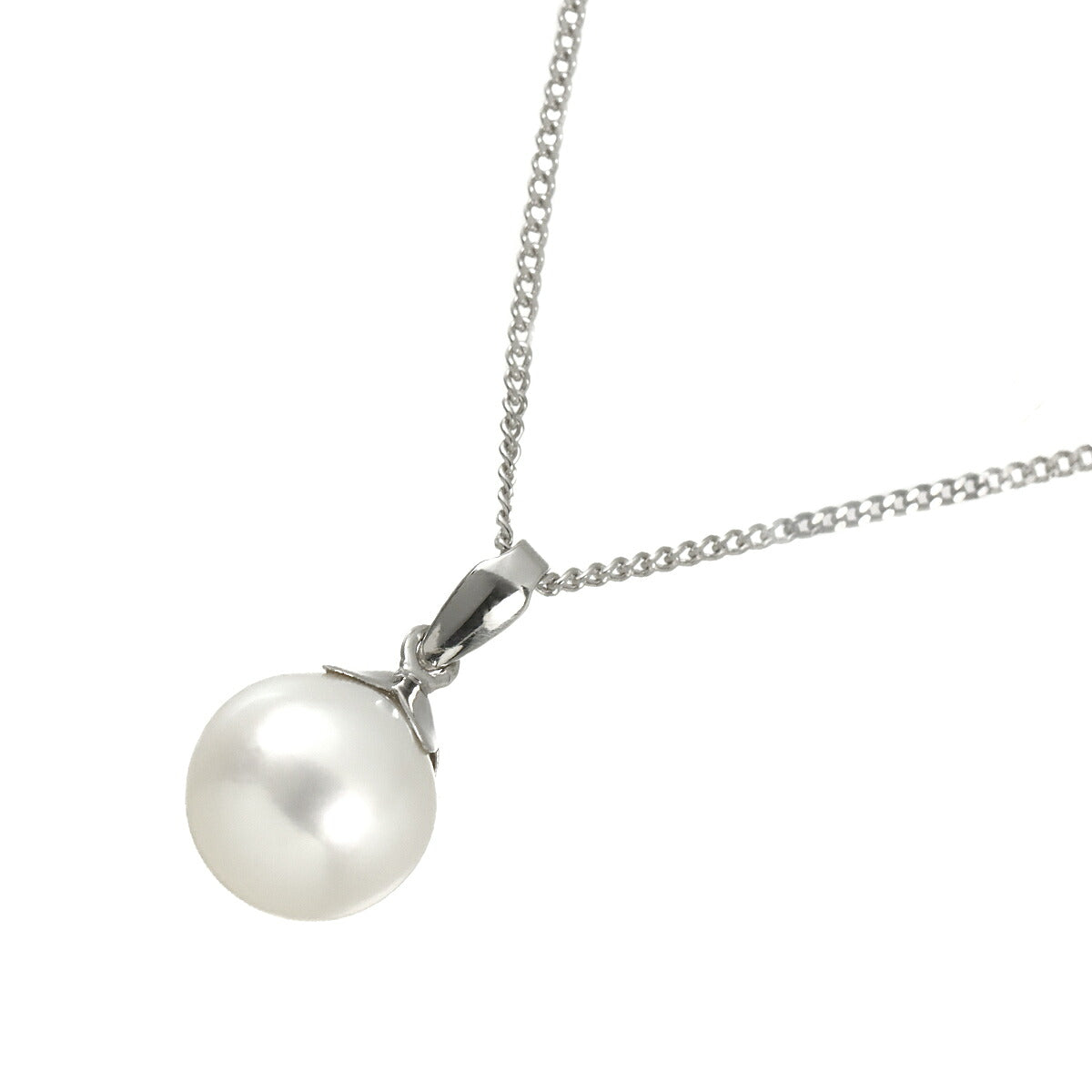 Akoya Pearl 8.1mm Necklace 18K WG 750