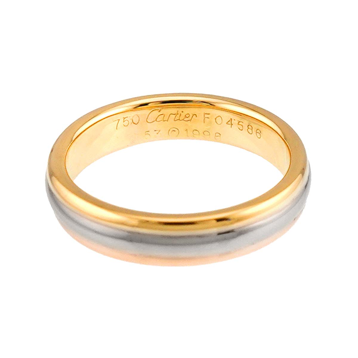 VENDOME Ring 18K YG WG PG 750 Size53 6.25-6.5(US)