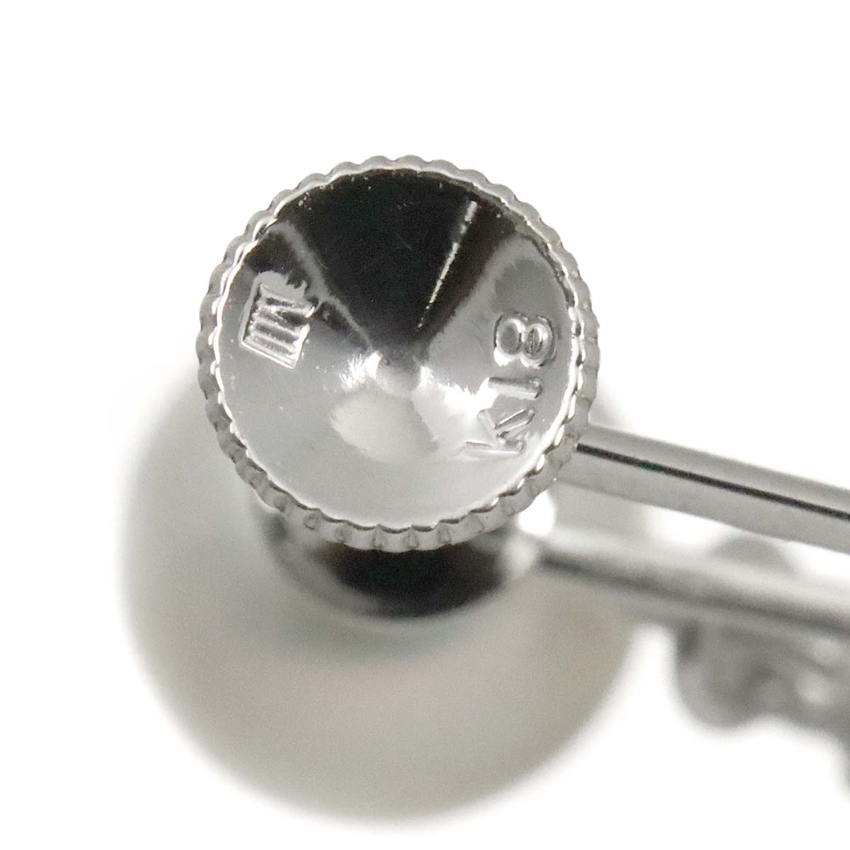 Akoya Pearl 6.3-7.3mm Earrings 18K WG 750