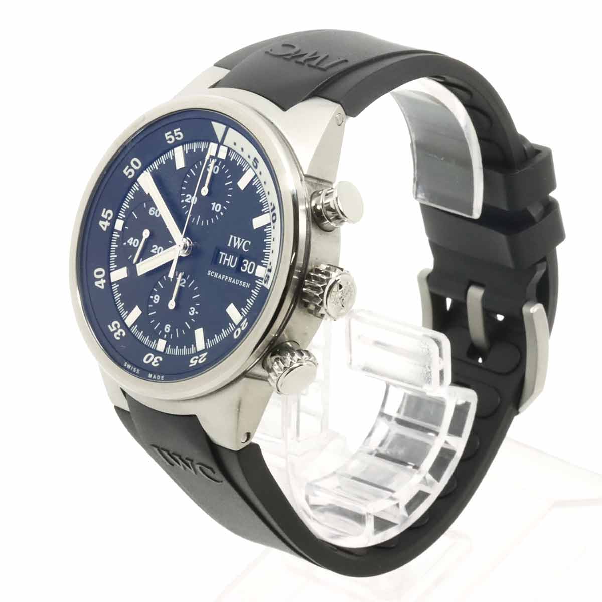 Aquatimer Chronograph IW371928 Automatic Black Dial Mens Watch