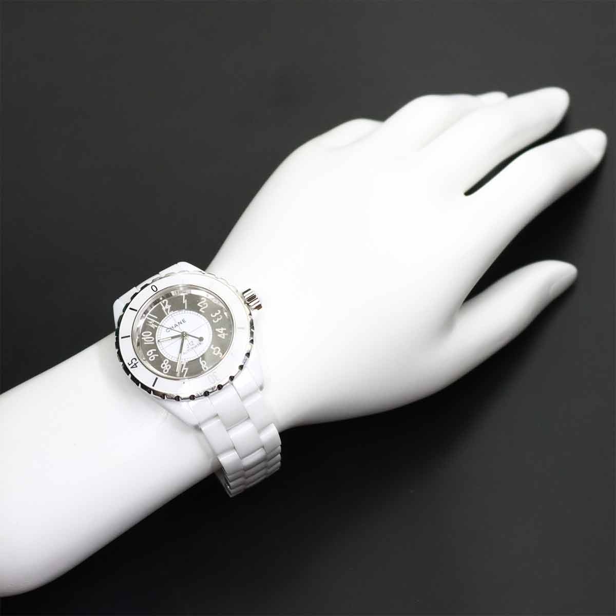 CHANEL J12 H4862  Automatic White Mirror Dial Mens Watch