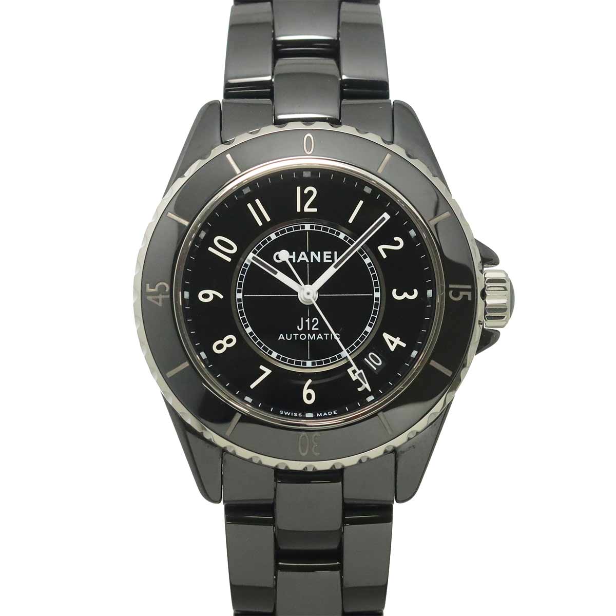 J12 H5697 Automatic Date Black Dial Mens Watch