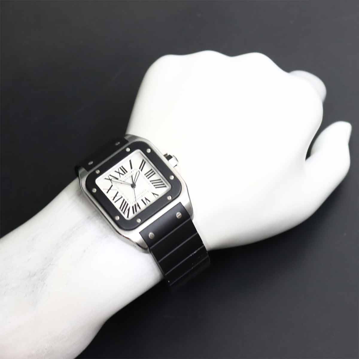 Santos 100 LM W20121U2 Automatic Silver Dial mens Watch