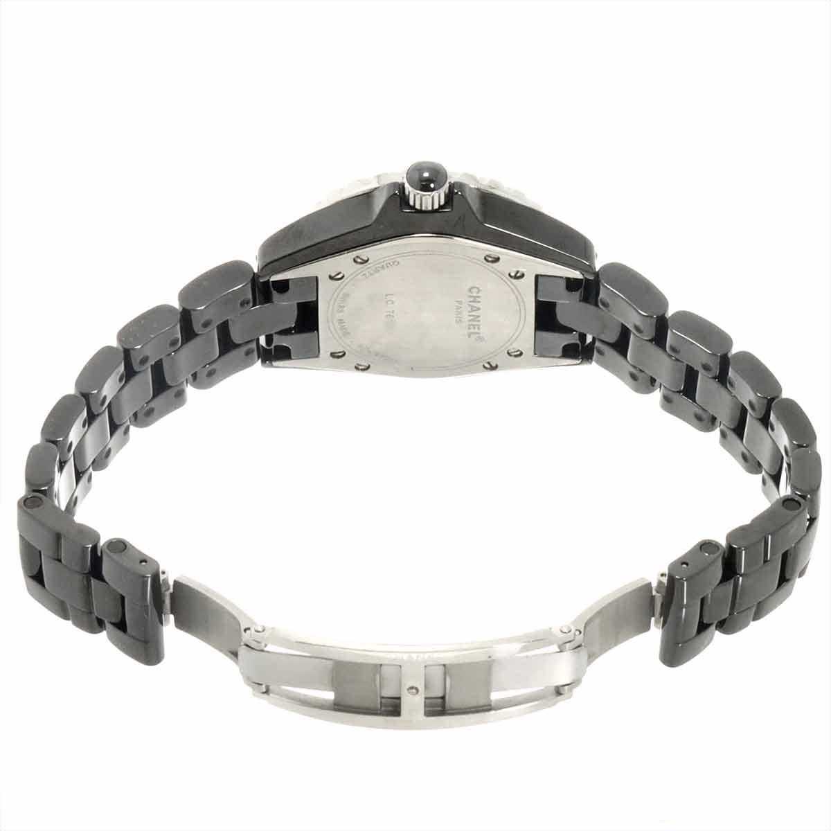 J12 33mm H0949 Diamond bezel Ceramic Date Black Dial Ladies