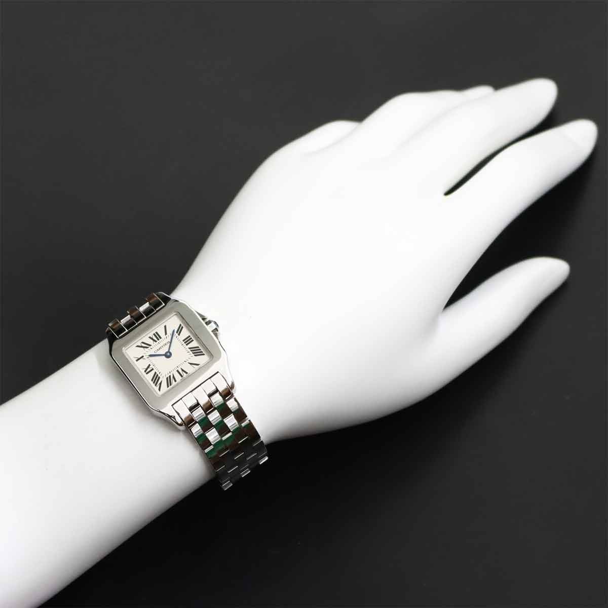 Santos Demoiselle LM W25065Z5 Quartz Silver Dial Boys watch