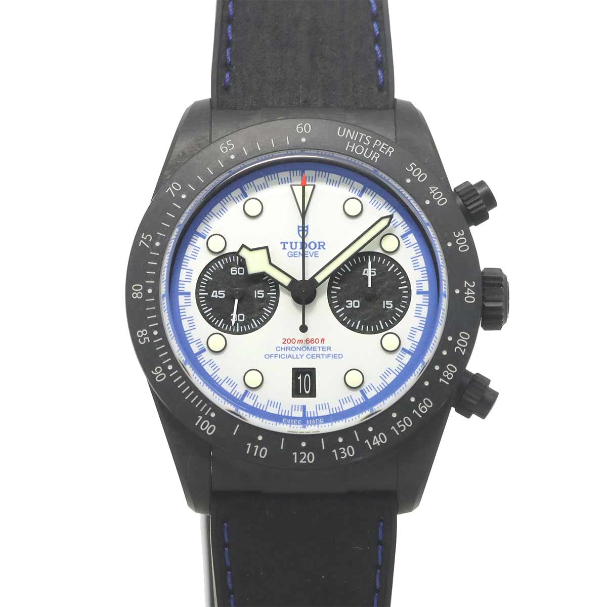 Black Bay Chronograph 79377KN Automatic White Dial Mens Watch