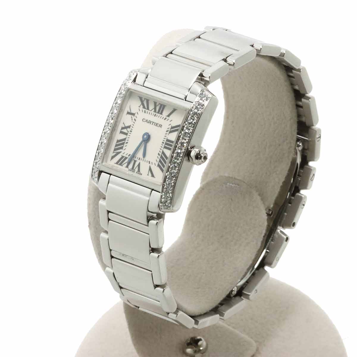 Tank Francaise SM WE100251 Diamond 750 WG Cream Dial Ladies