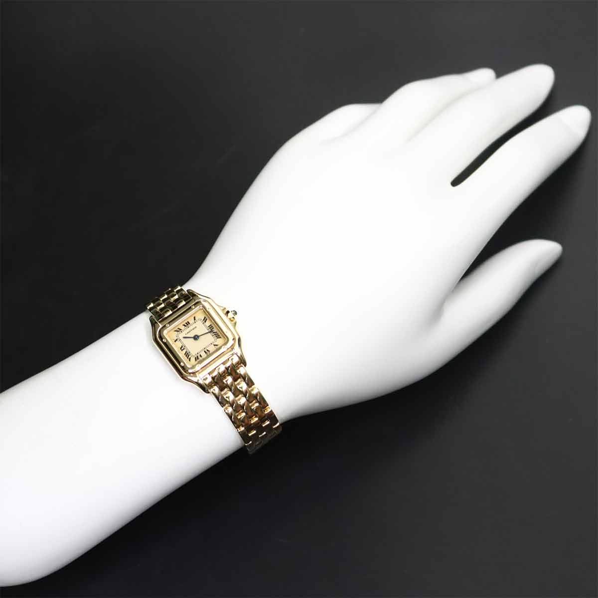 Panthere W25022B9 Quartz 750 YG Cream Dial Ladies Watch