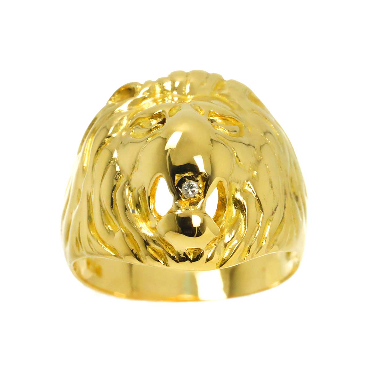 Diamond 0.02ct Ring 18K YG 750 Size6.25-6.5(US)