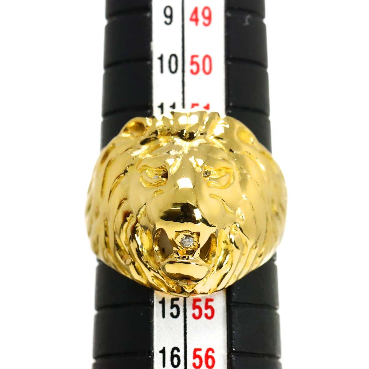 Diamond 0.02ct Ring 18K YG 750 Size6.25-6.5(US)