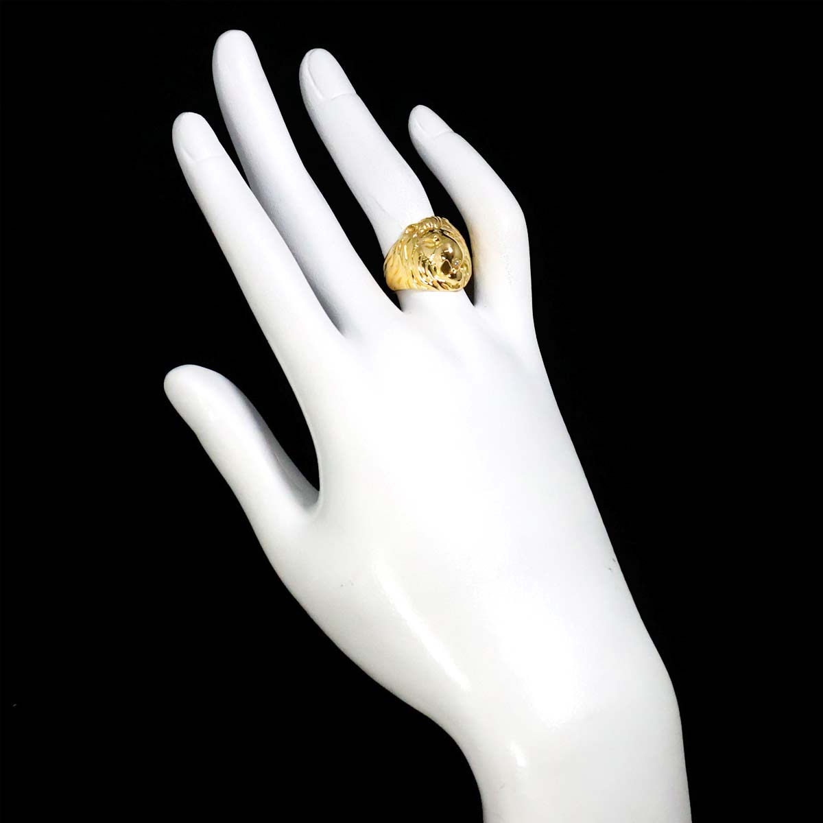 Diamond 0.02ct Ring 18K YG 750 Size6.25-6.5(US)