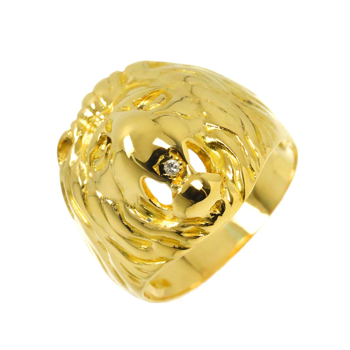 Diamond 0.02ct Ring 18K YG 750 Size6.25-6.5(US)