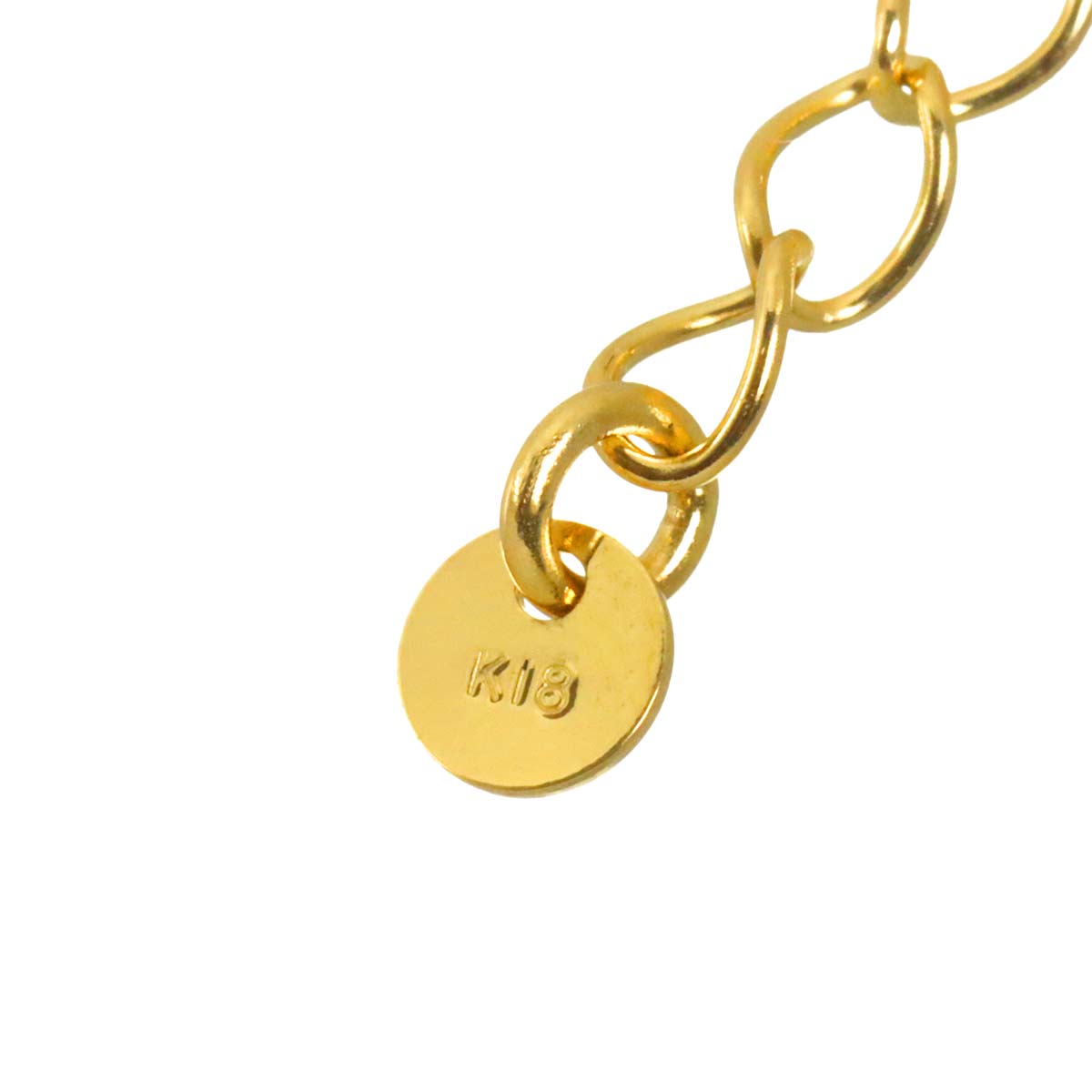 Necklace 18K K18 YG Yellow Gold 750