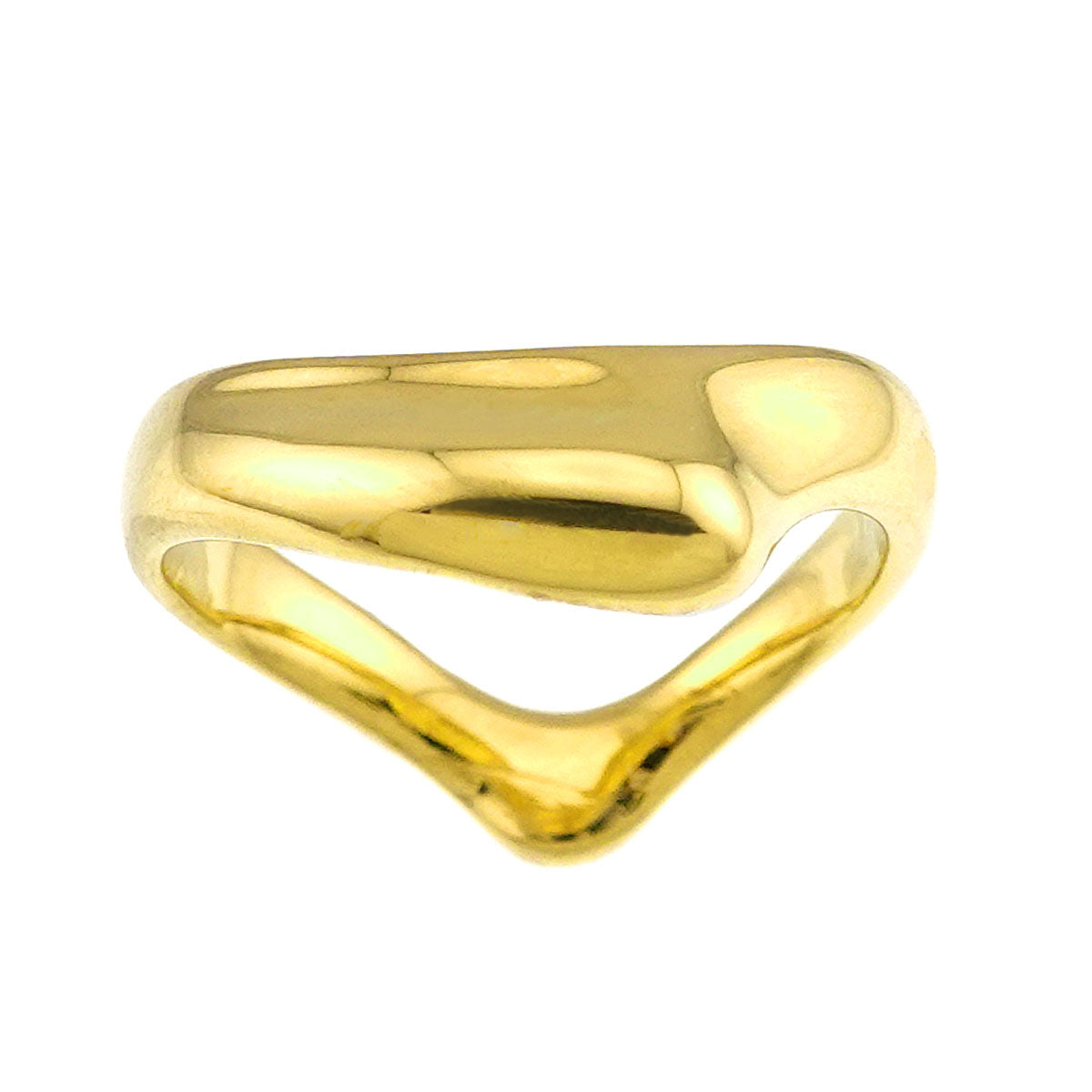 Open Heart Ring 18K YG 750 Size5.25-5.5(US)