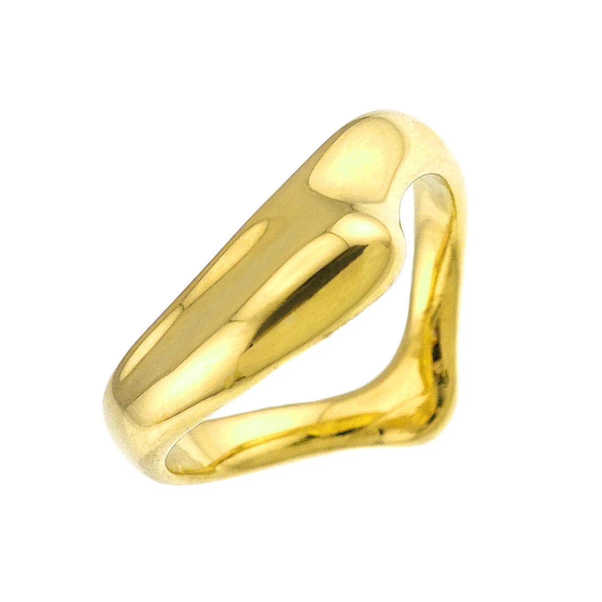 Open Heart Ring 18K YG 750 Size5.25-5.5(US)