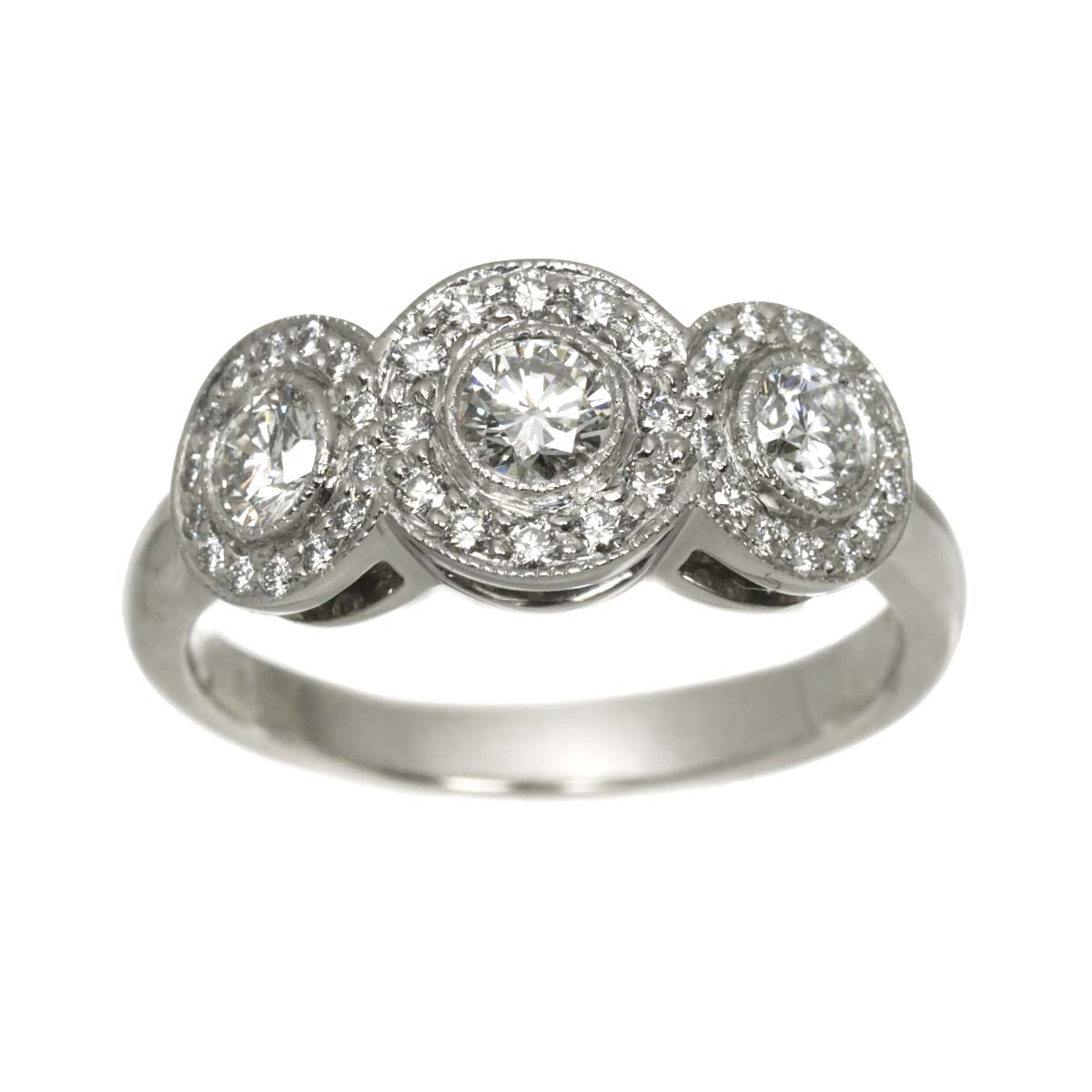 Diamond Ring Pt Size5.25(US)