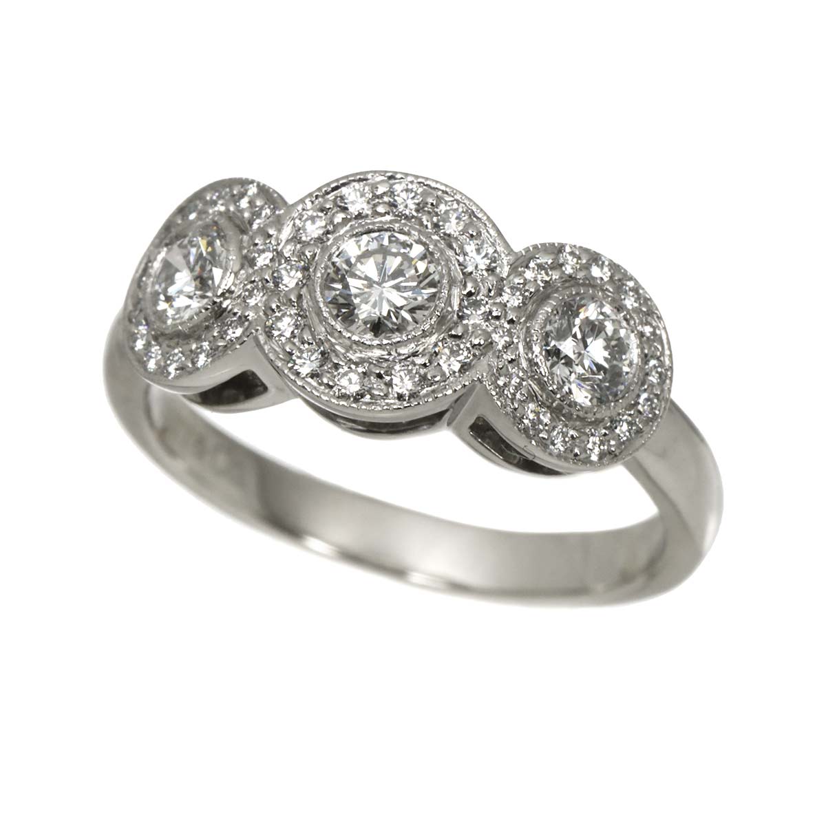 Diamond Ring Pt Size5.25(US)