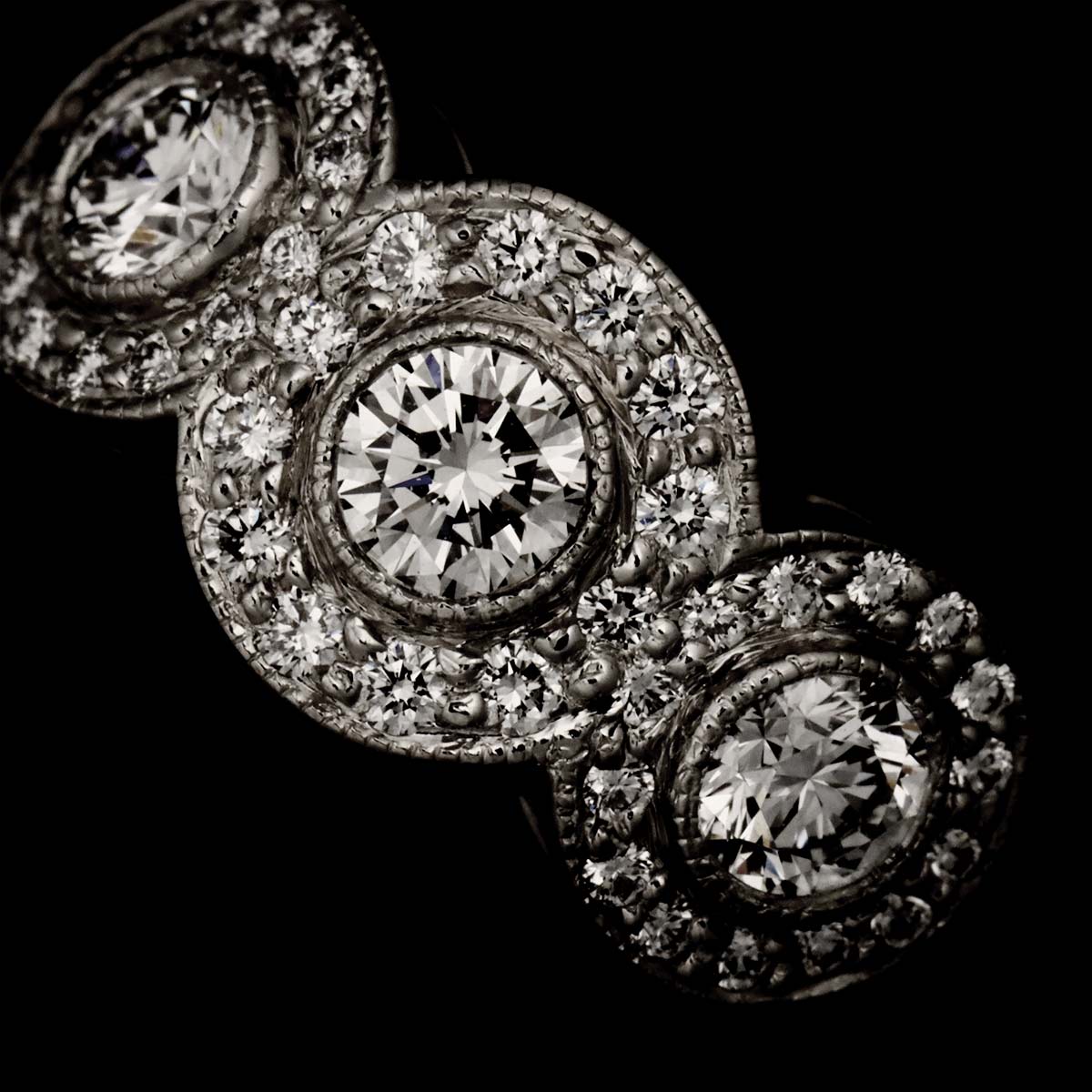 Diamond Ring Pt Size5.25(US)