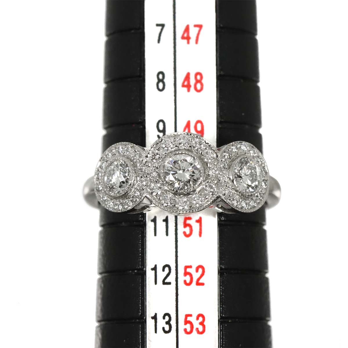 Diamond Ring Pt Size5.25(US)