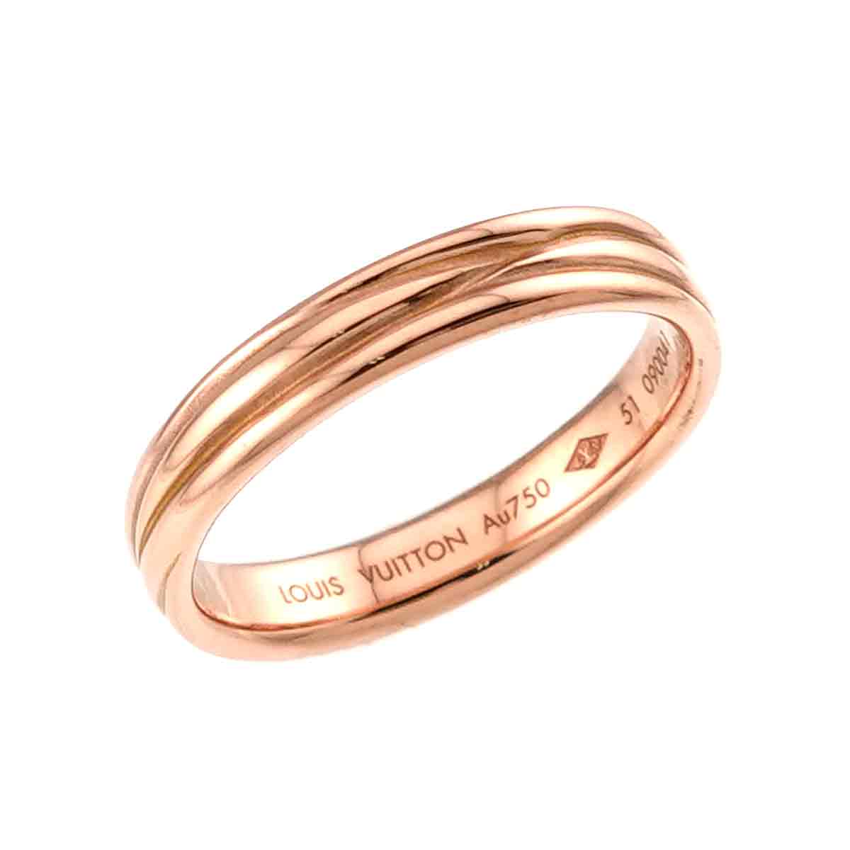 Alliance Ring K18 Pink Gold 750 Size51 5.5-5.75(US)