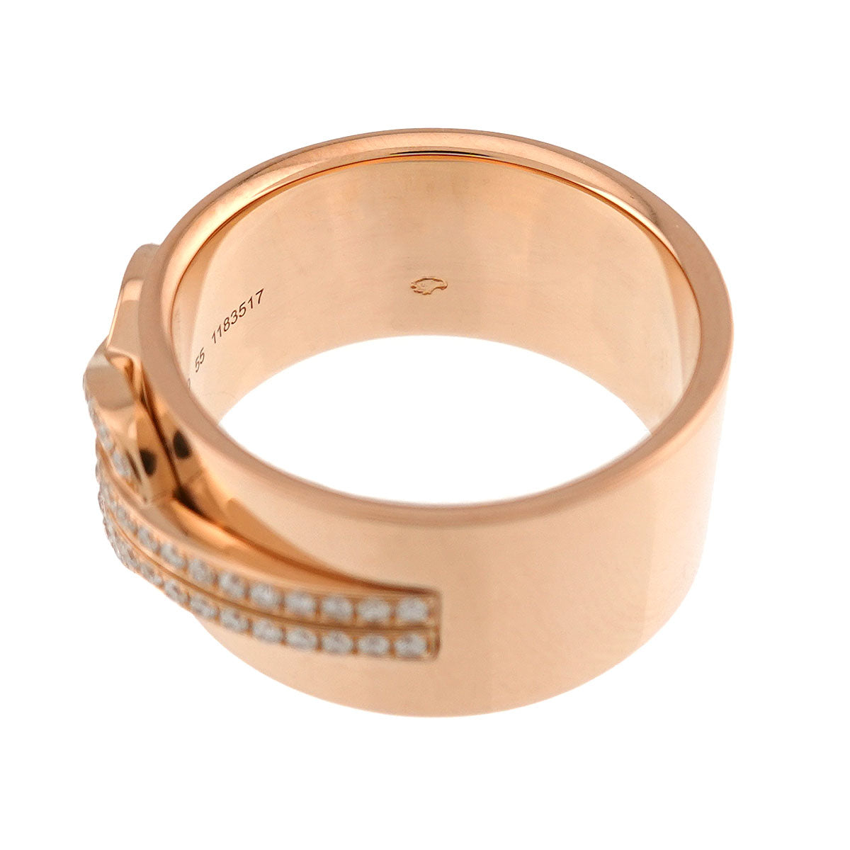 Chance Infinie Diamond Ring 18K Pink Gold Size55 7.25(US)
