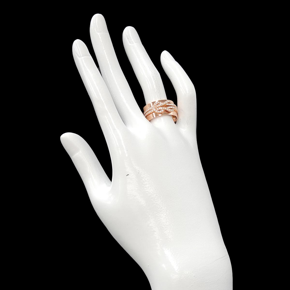 Chance Infinie Diamond Ring 18K Pink Gold Size55 7.25(US)