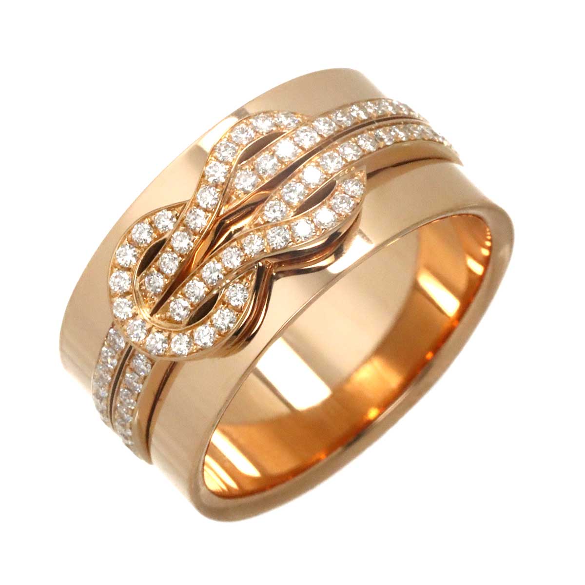 Chance Infinie Diamond Ring 18K Pink Gold Size55 7.25(US)