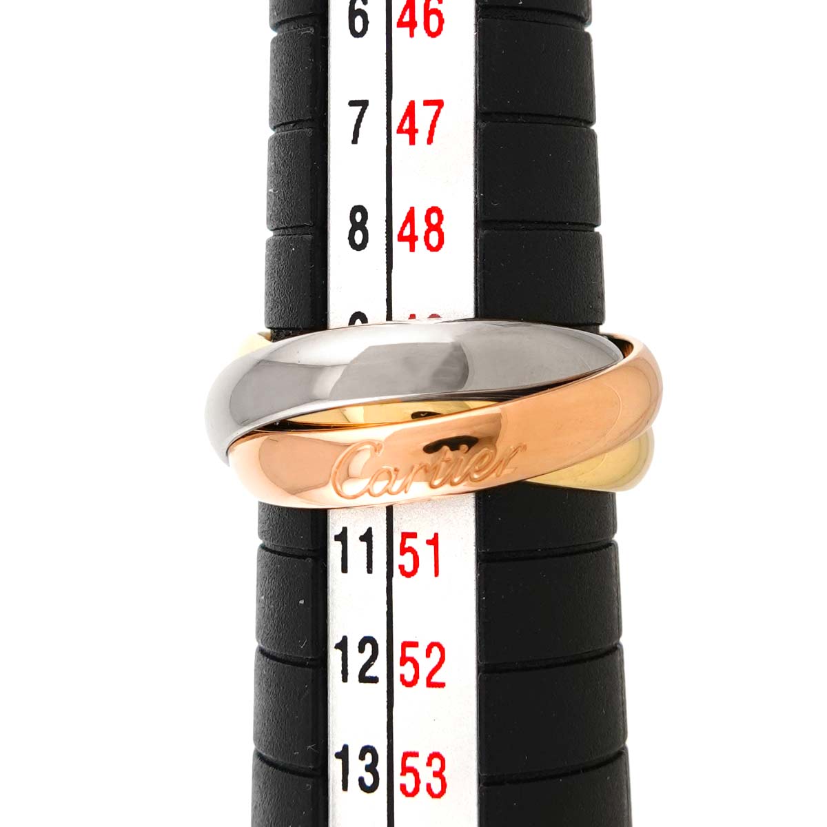 Trinity Ring 18K YG WG PG 750 Size50 5.25(US)
