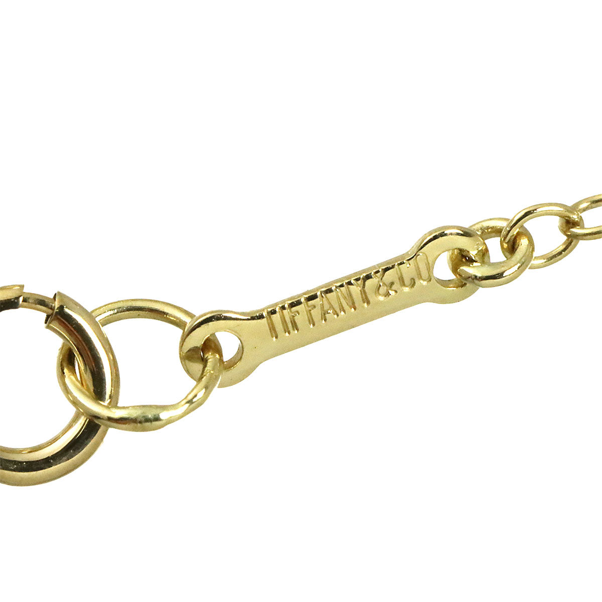Teardrop 5P Necklace 18K Yellow Gold 750