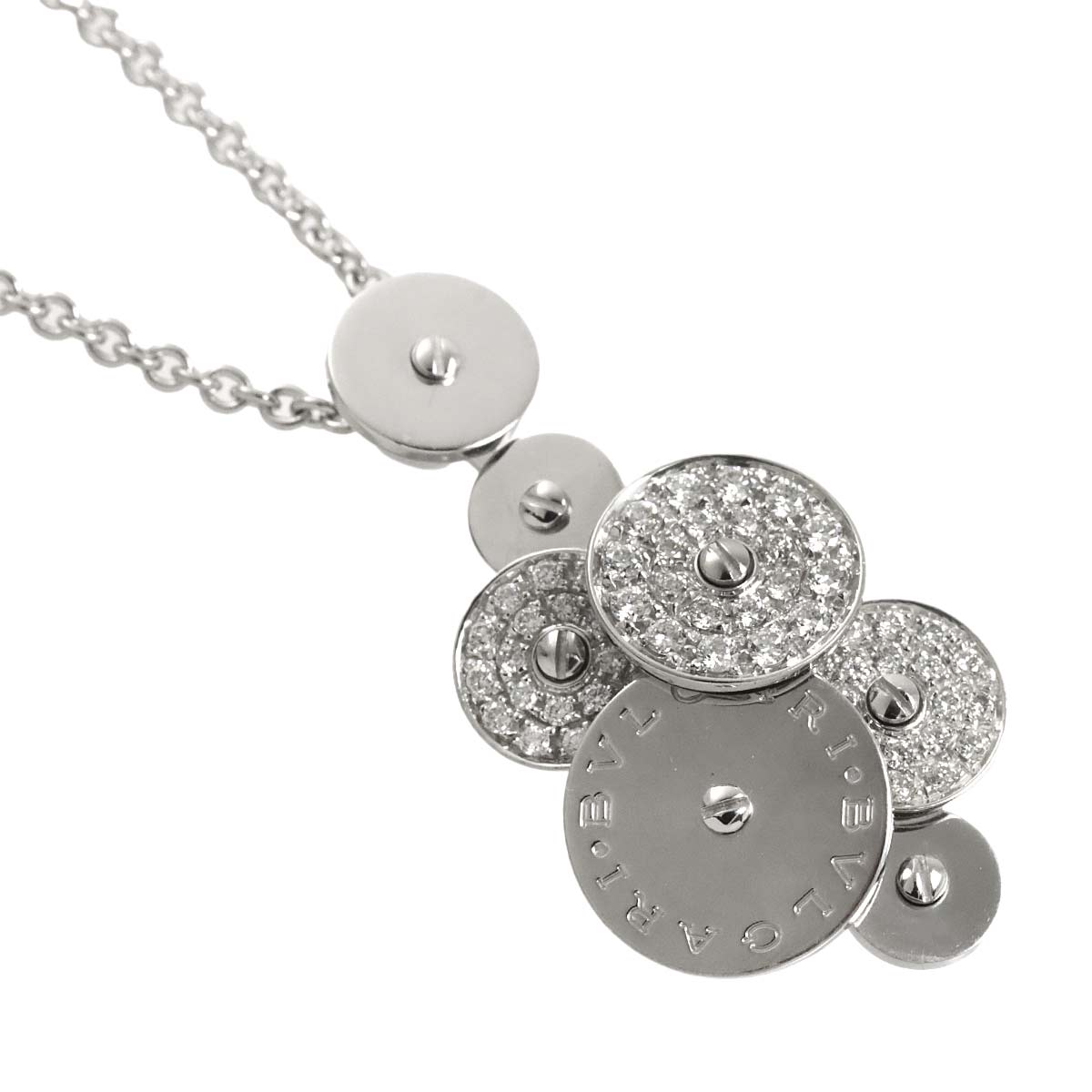 Cicladi Diamond Necklace 18K White Gold 750