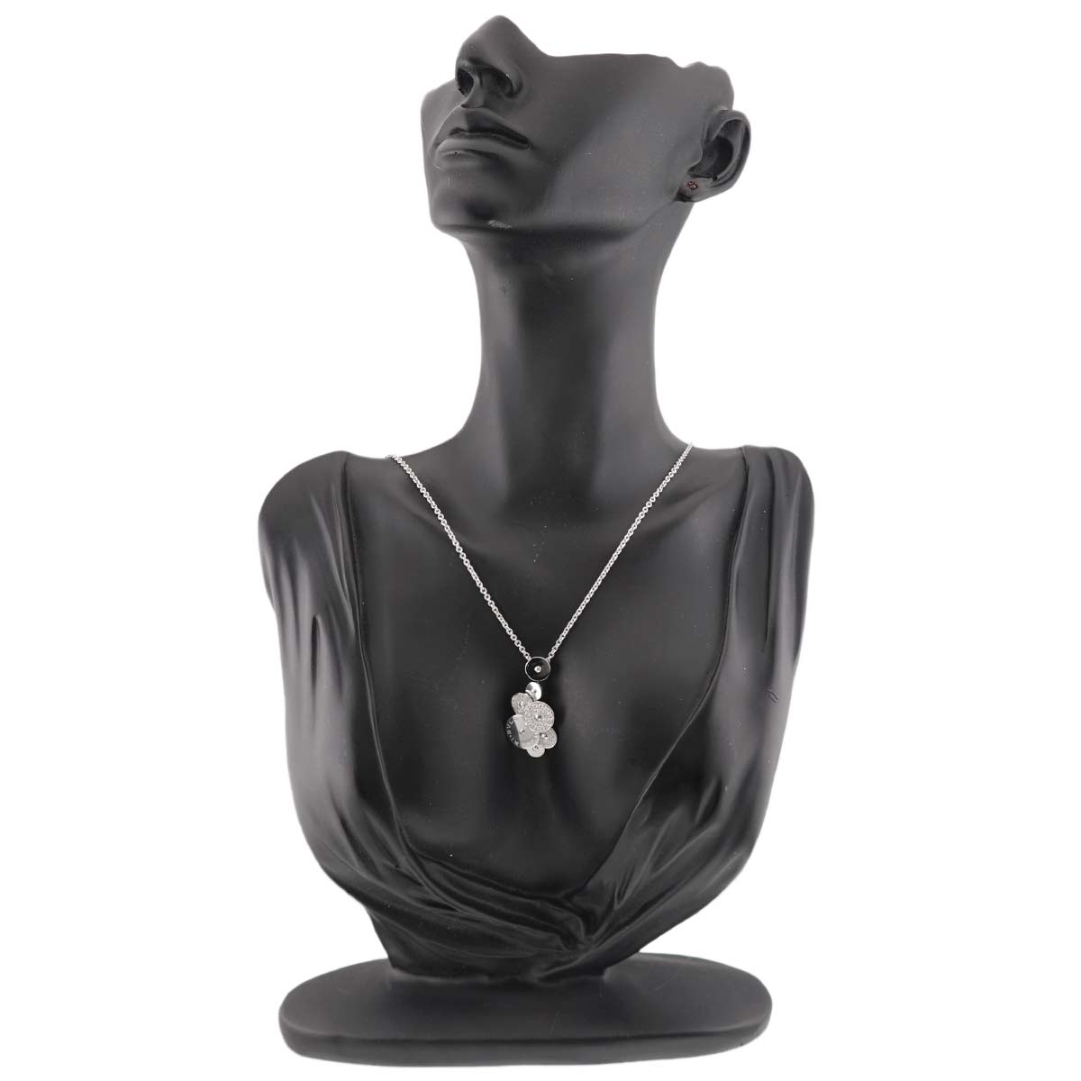 Cicladi Diamond Necklace 18K White Gold 750