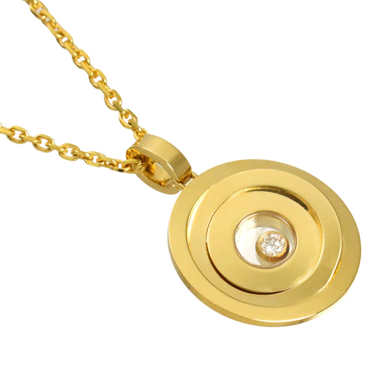 Happy Spirit Diamond Necklace 18K Yellow Gold 750