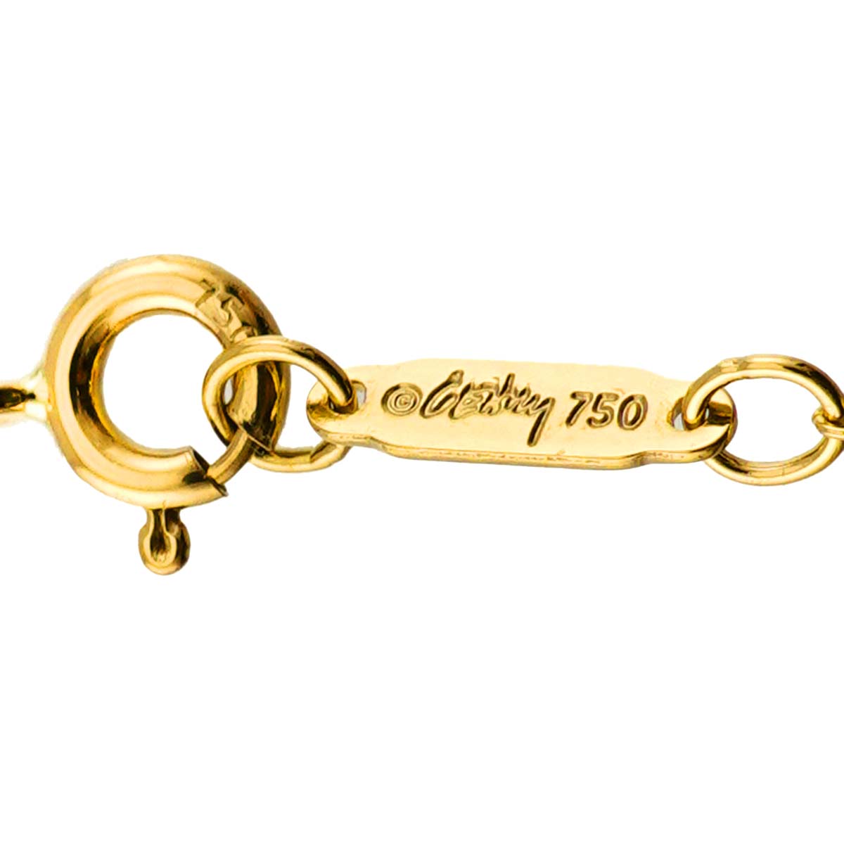 Orchiddrop Necklace 18K Yellow Gold 750