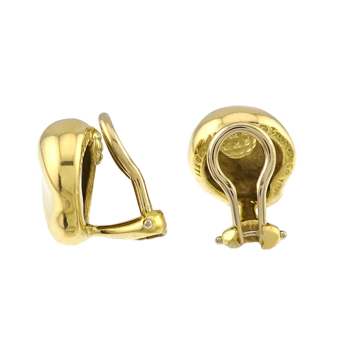 Earrings Clip on 18K Yellow Gold 750