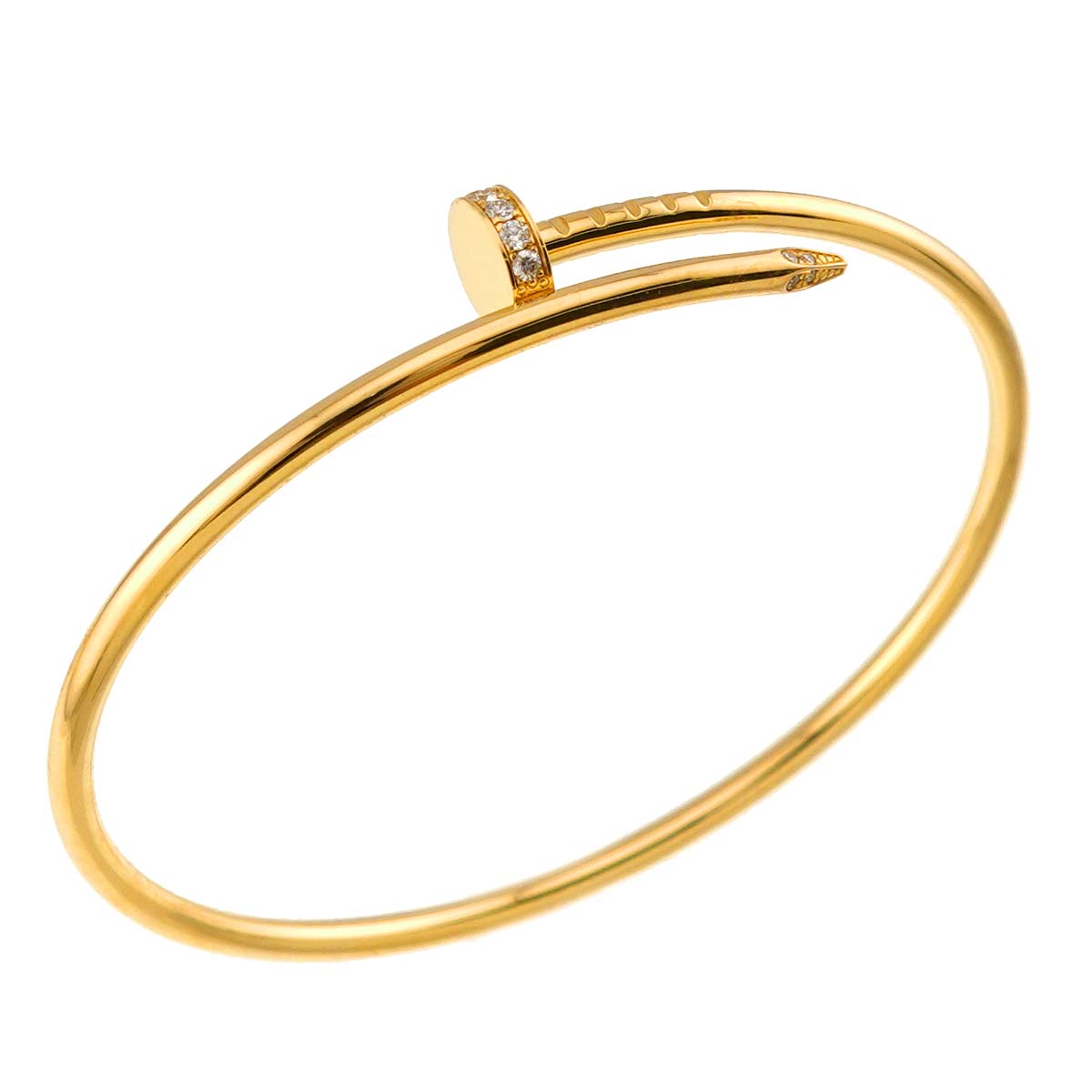 Juste Un Clou Diamond Bracelet SM 18K YG 750 size17
