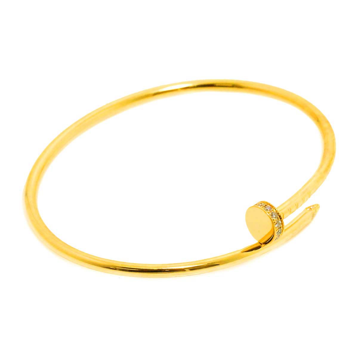 Juste Un Clou Diamond Bracelet SM 18K YG 750 size17