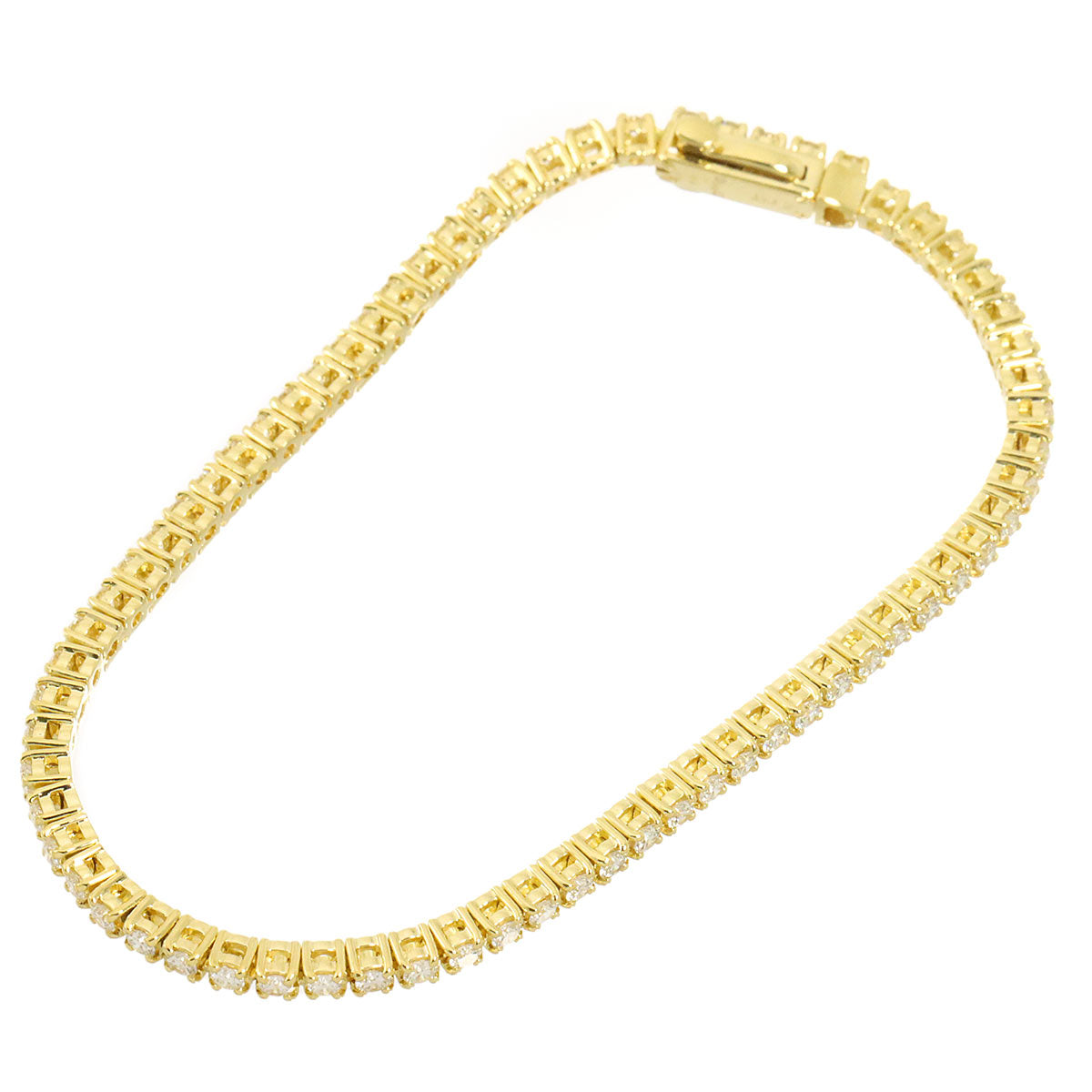Diamond 2.22ct Bracelet 18K Yellow Gold 750