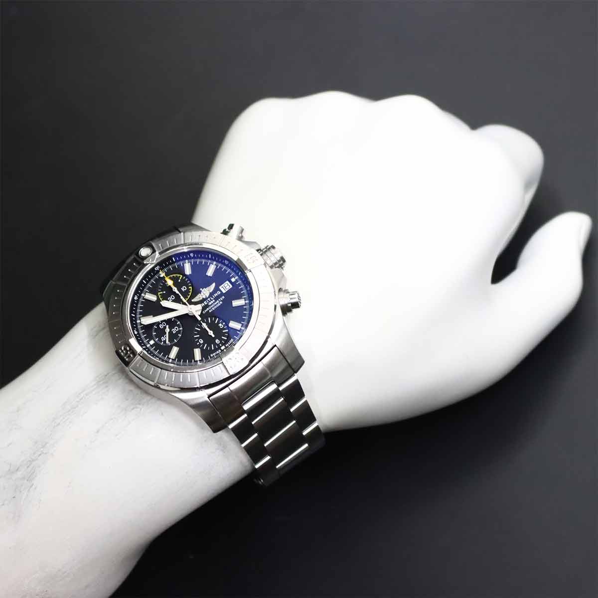 Avenger A13317 Chronograph Automatic Black Dial Mens