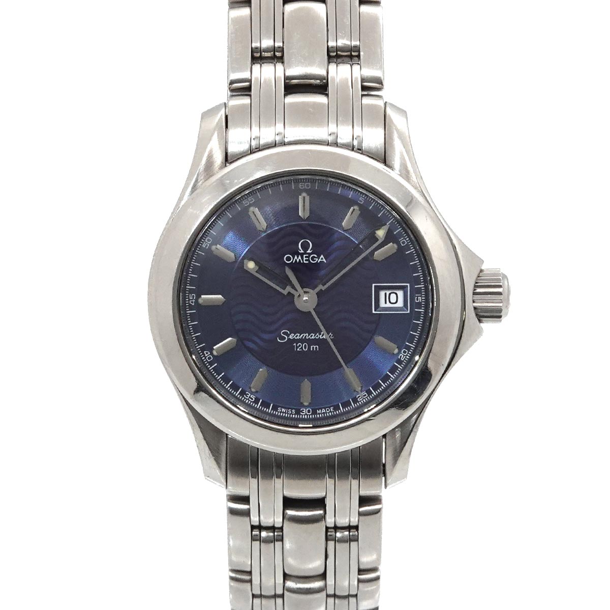 Seamaster 120 2581.81 Date Quartz Blue Dial Ladies Wrist Watch