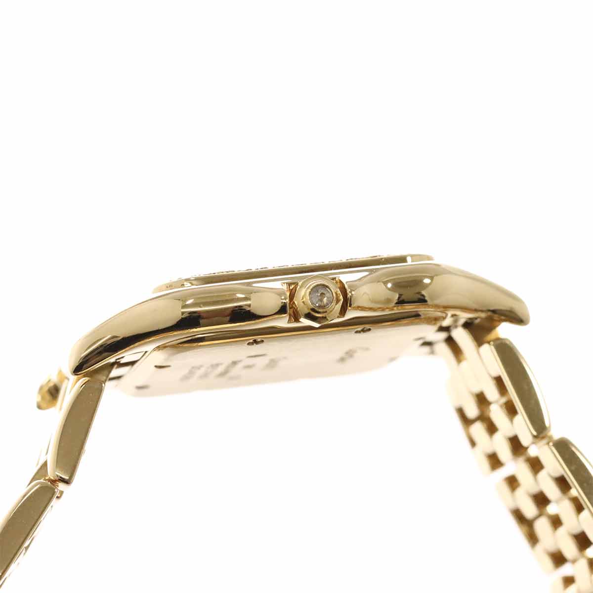 Panthere LM WF4028B9 Quartz 12P Diamond Gold Dial K18YG Watch
