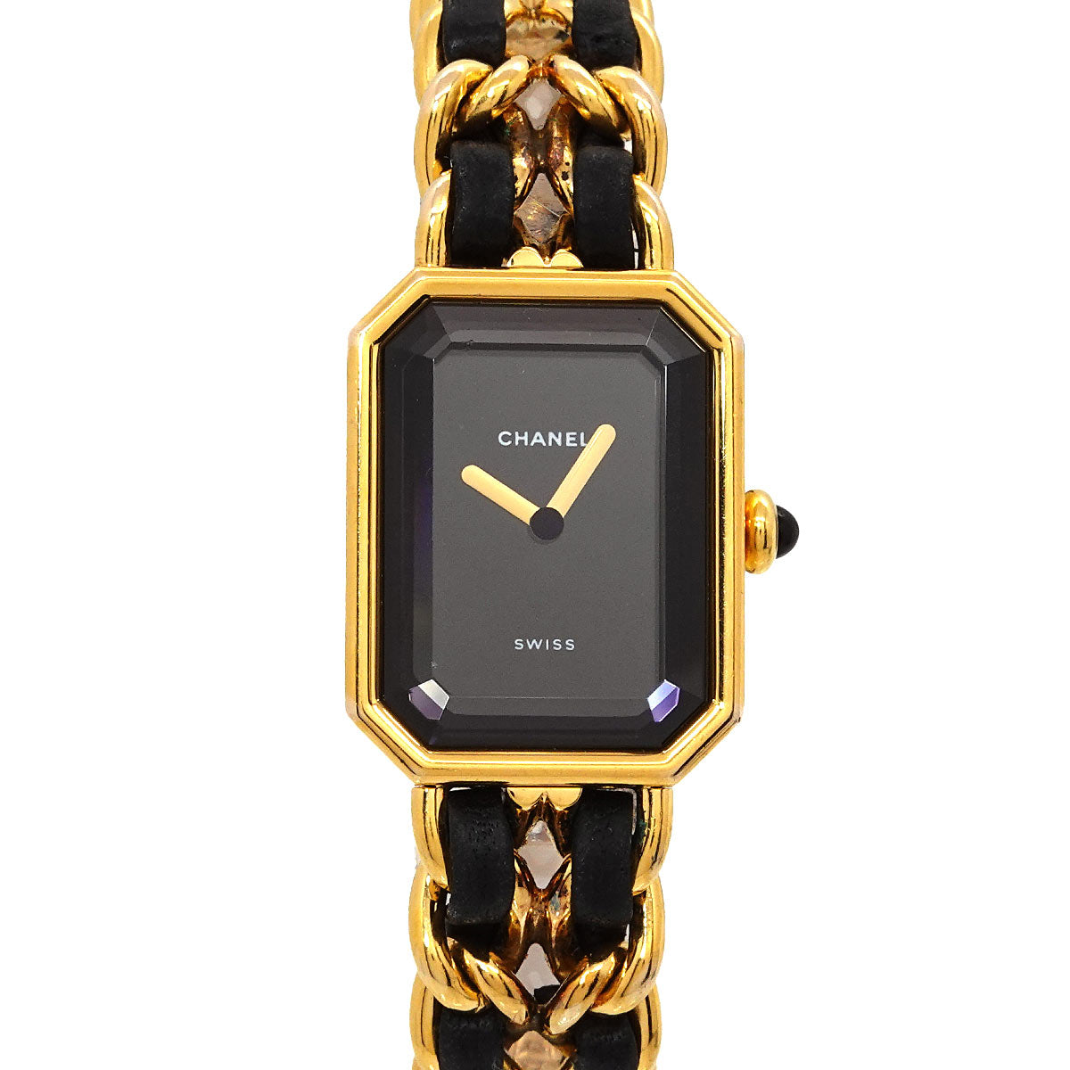 Premiere Size M H0001 Vintage Quartz Black Dial Ladies Watch