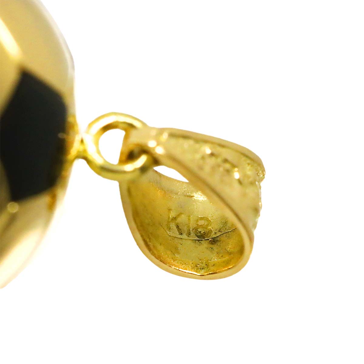 Onyx Pendant 18K YG Yellow Gold 750