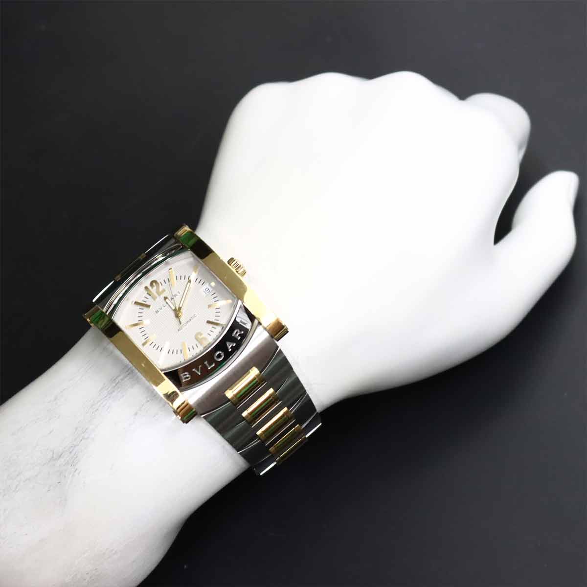 Assioma AA48SG K18YG Automatic Date Mens Watch
