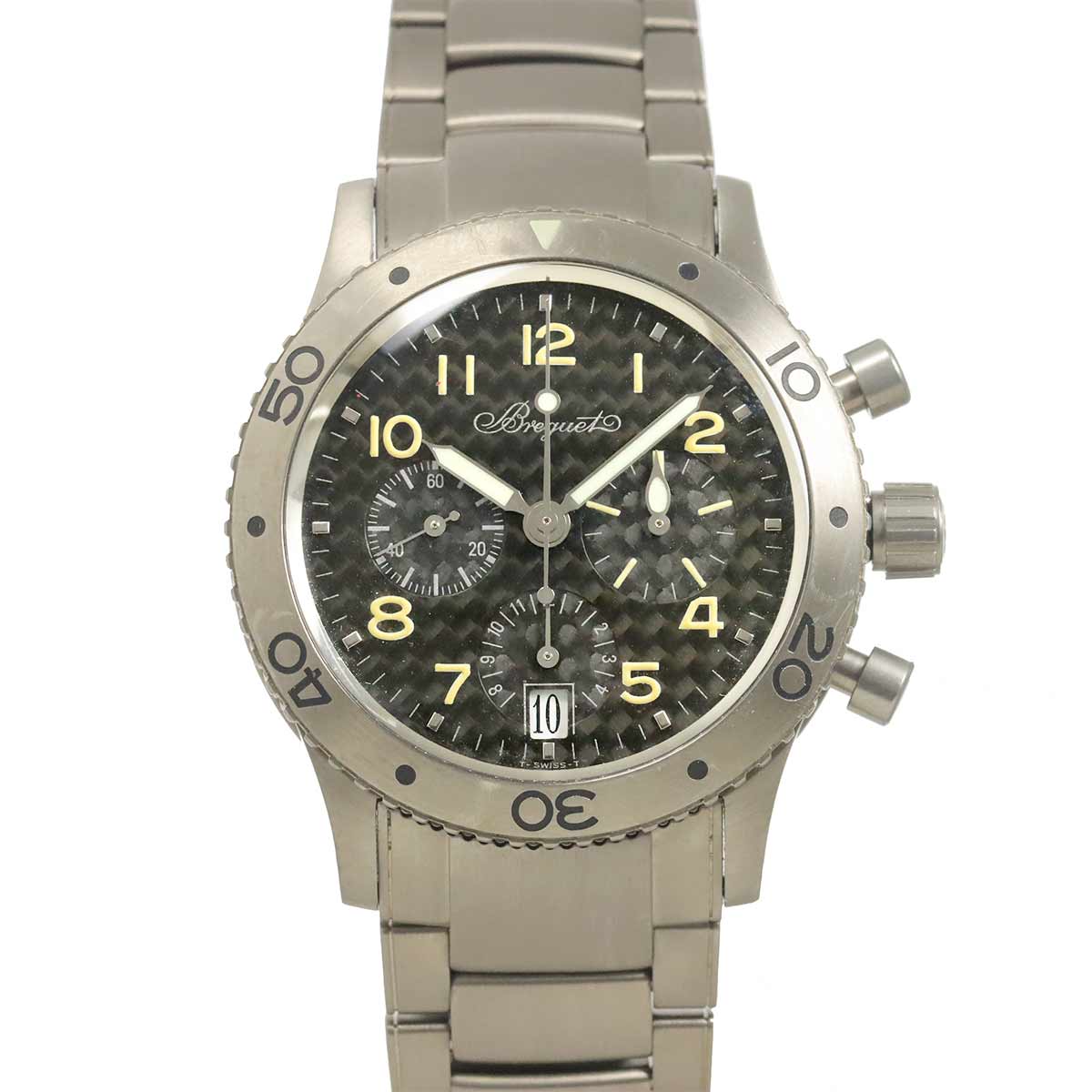 Type XX Trans atlantic 3820 Date Automatic Black Dial Mens