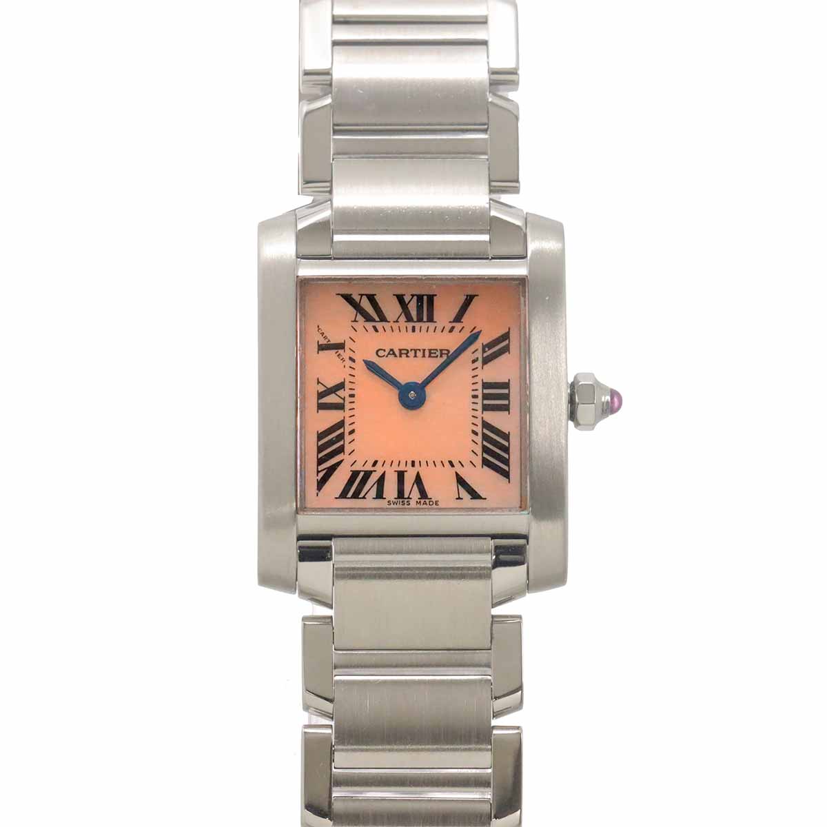 Tank Francaise SM W51028Q3 Quartz Pink Shell Dial Ladies