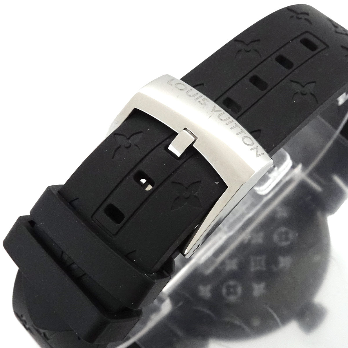Tambour All Black GM QA049 Diamond Date Black Dial Mens