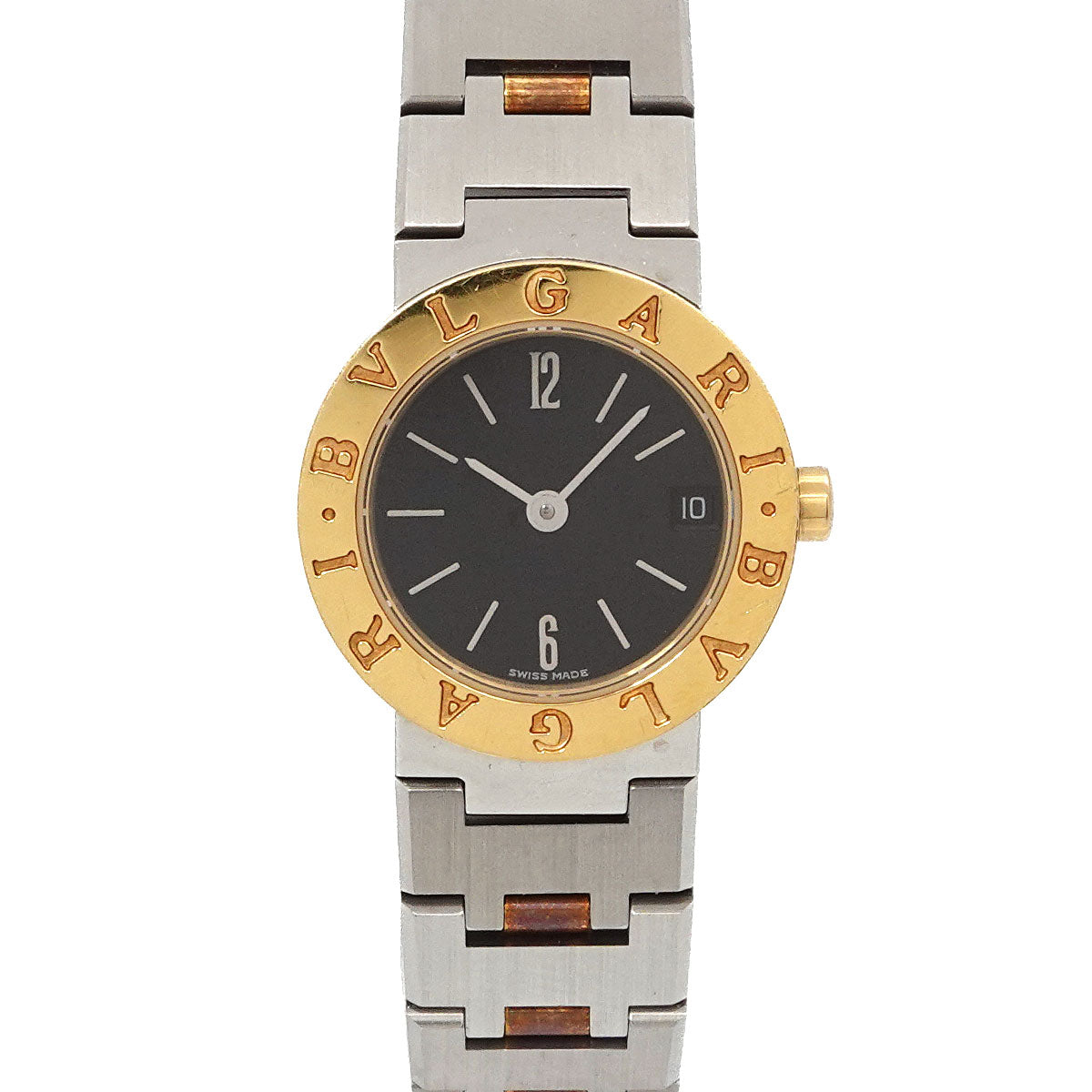 BVLGARIBVLGARI Two Tones BB23SGD YG Black Dial Ladies