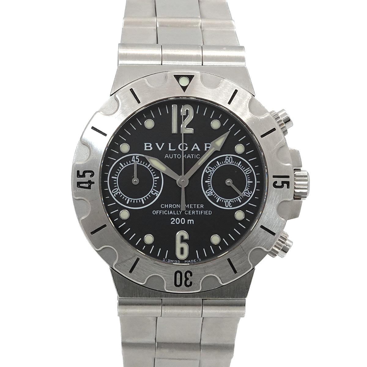 Diagono Scuba Chronograph SCB38S Automatic Black Dial Mens