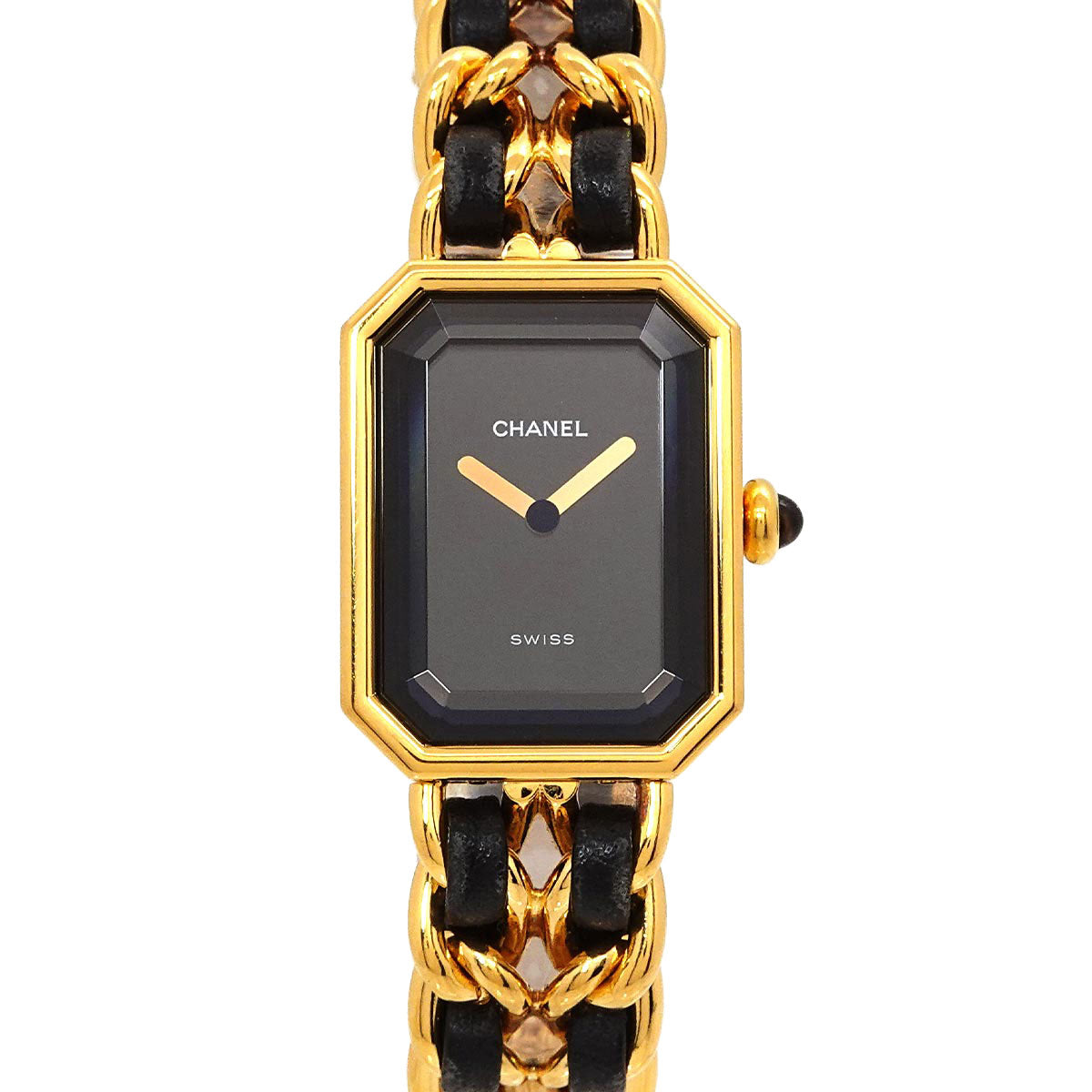 Premiere Size M H0001 Vintage Quartz Black Dial Ladies Watch